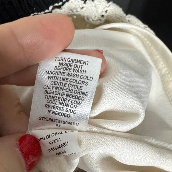 Casa Cabana Knitted Dress Hollow Out V Neck Sleeveless Midi Dresses - Picture 6 of 7